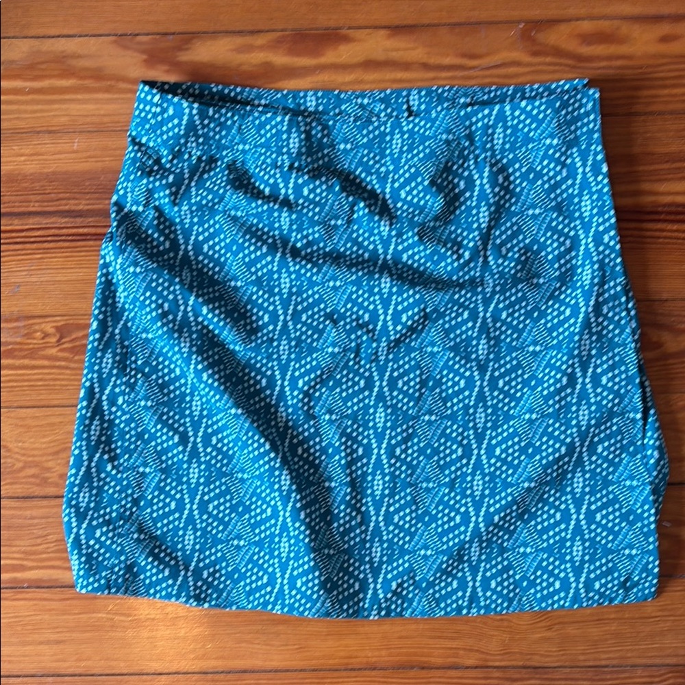 Stylish Blue Beach-Ready Rip Skirt